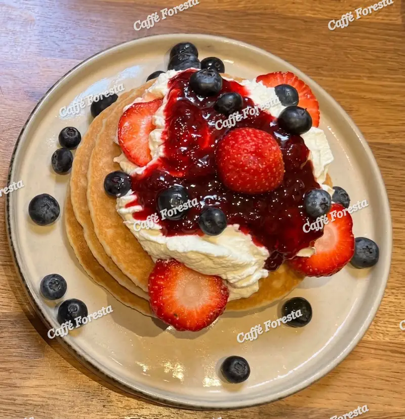 Berry Brushstroke Pancakes