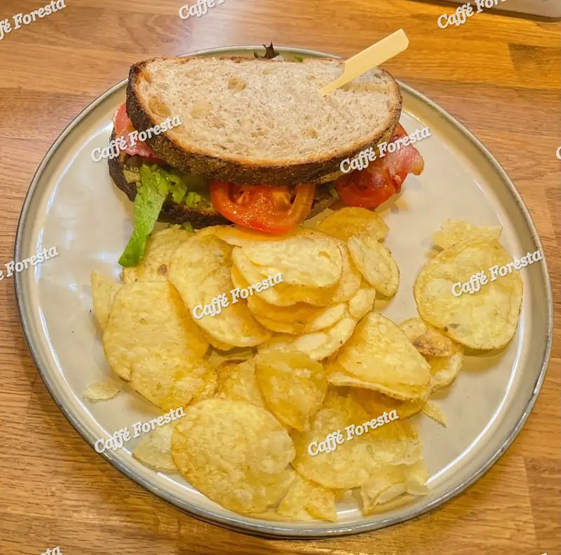 BLT Sandwich And Crisps
